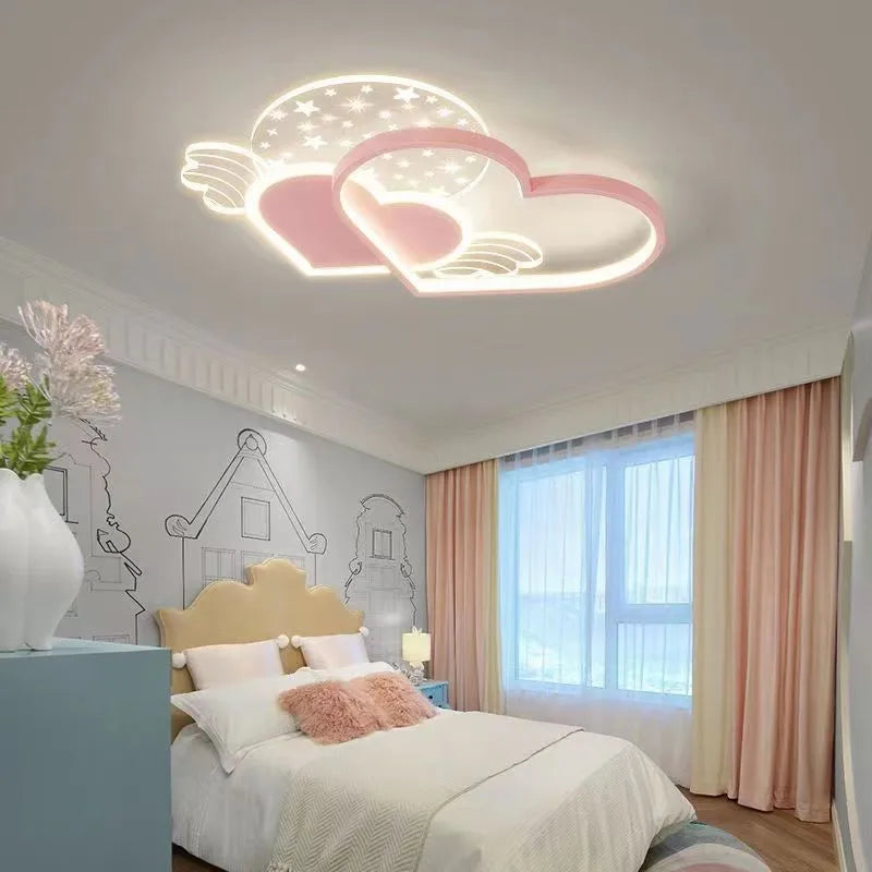 sandyha plafonniers led avec télécommande pour décoration intérieure - vue 6 sur 12