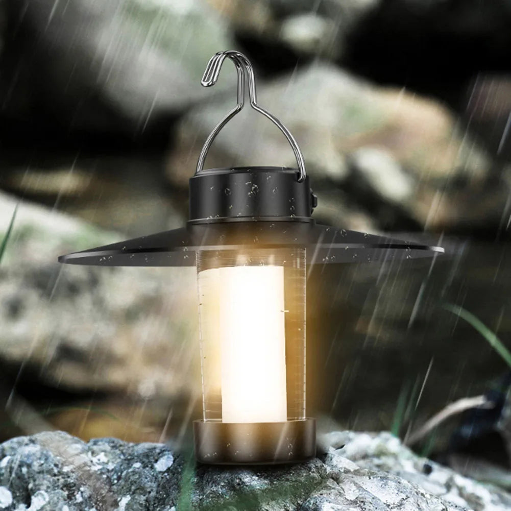 lampe de camping led d'urgence avec charge type c et intensité variable - vue 9 sur 8