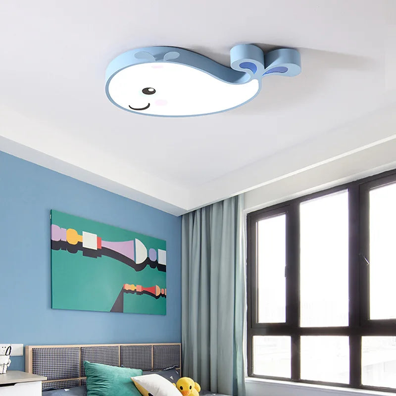 plafonnier LED créatif baleine pour chambre d enfant moderne - vue 6 sur 15