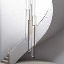 lustre moderne simple led nordique luxe duplex loft rotatif