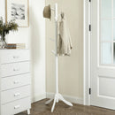VASAGLE Standing Coat Rack, Solid Wood Coat Rack, Tree-Shaped Coat Rack with 8 Hooks, 3 Height Options, for Clothes, Hats, Bags