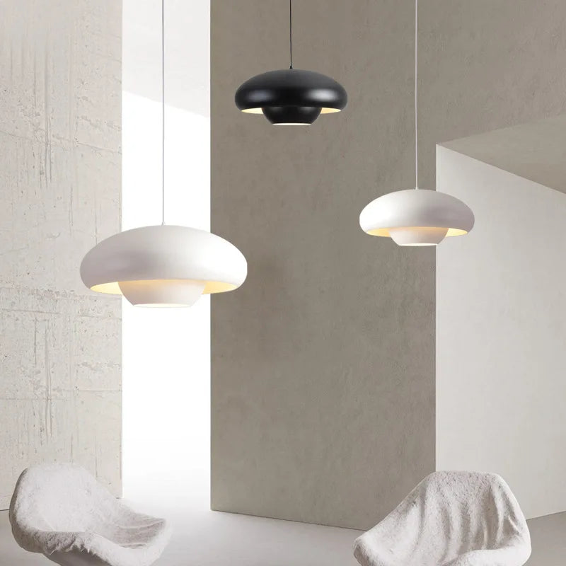 Suspension led nordique simple champignons pour la maison - vue 3 sur 10