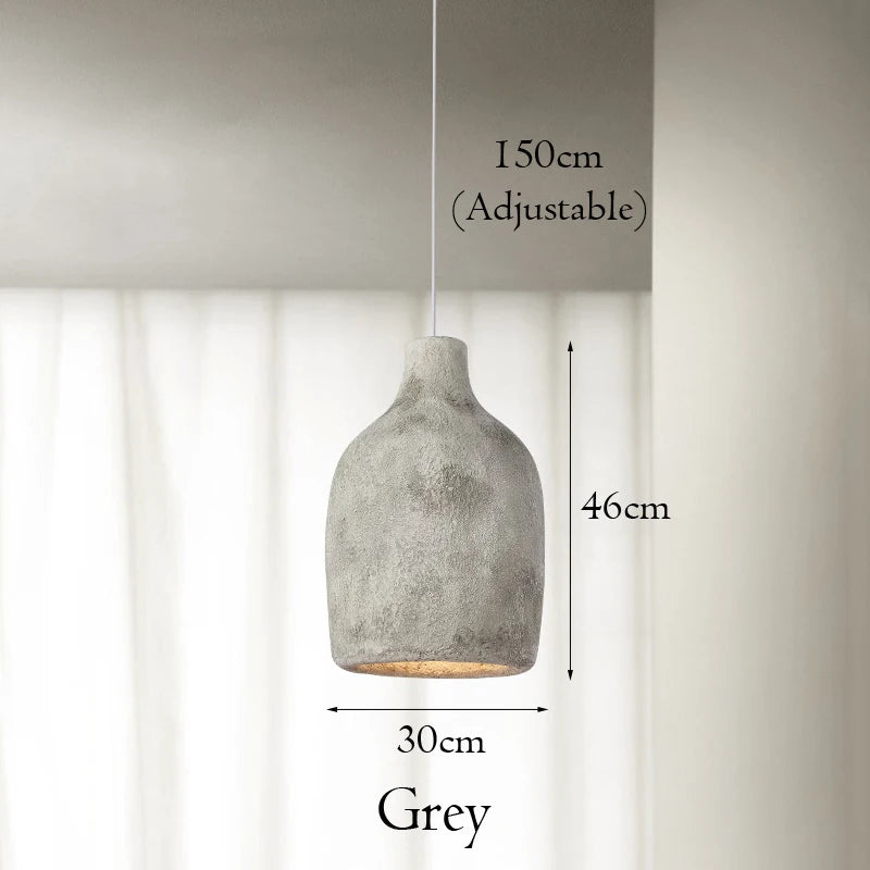 LED-Pendelleuchte Retro Design Nordic Wabi Sabi für Wohnraumdekoration