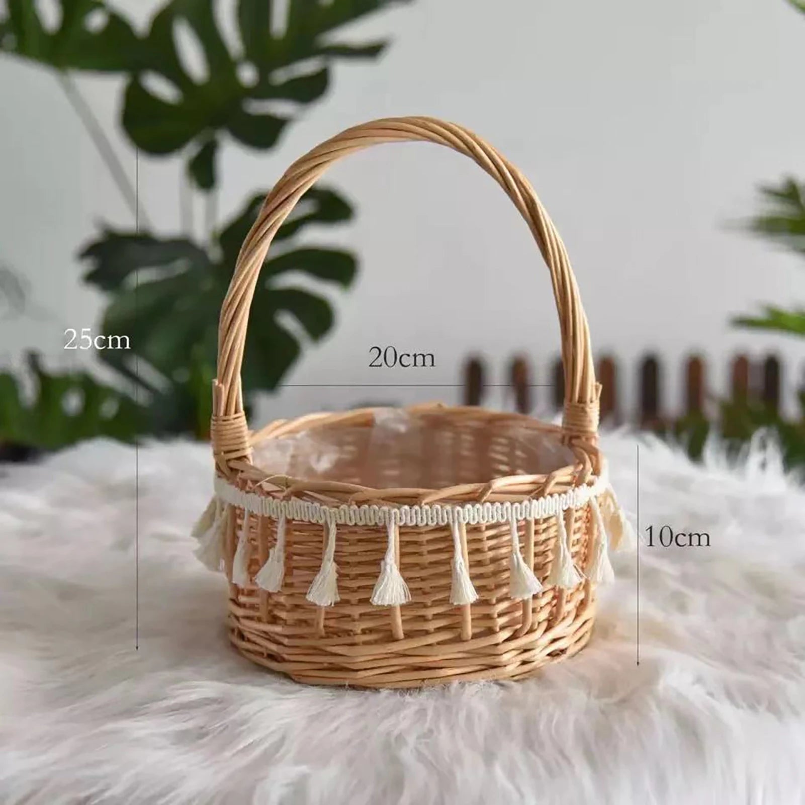 panier à fleurs mariage avec nœud papillon grande capacité polyvalent - vue 12 sur 16