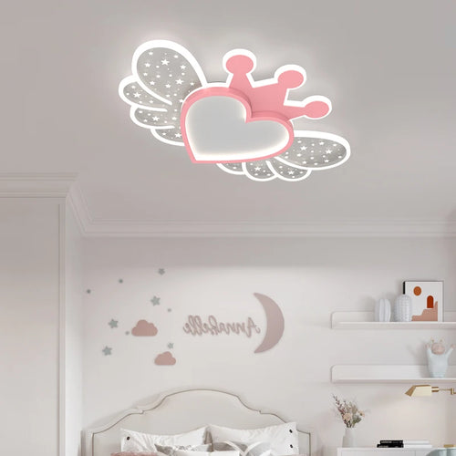 Kronleuchter LED ultrahell modern nordisch mit Herzdekor - vue 2 sur 17