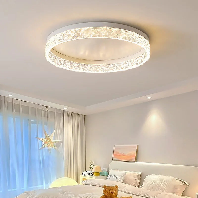 plafonnier nordique moderne à leds réglable et brillant - vue 5 sur 15