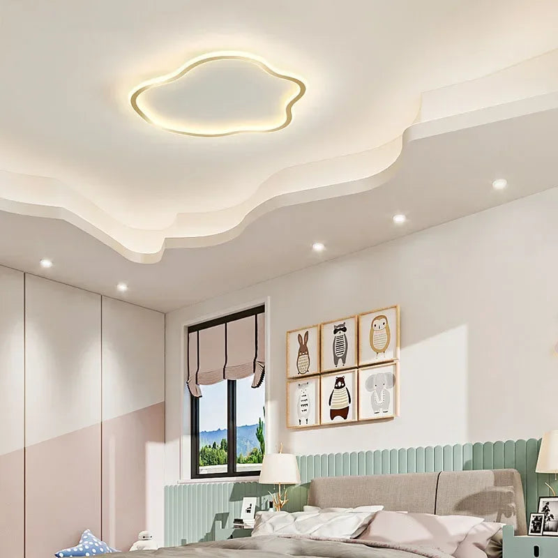 plafonnier led créatif en forme de nuages design nordique décoratif - vue 5 sur 18
