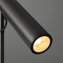 lustre led minimaliste en fer et acier rotatif 1/2/3 têtes