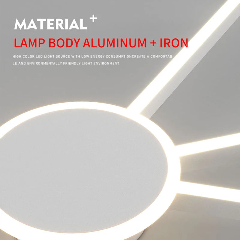 Dekorative LED-Deckenleuchte mit geometrischem Design für moderne Innenräume - vue 6 sur 12