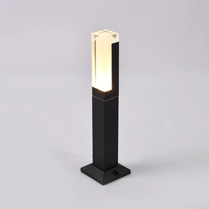 lampe de jardin moderne en aluminium pour éclairage extérieur - vue 4 sur 8