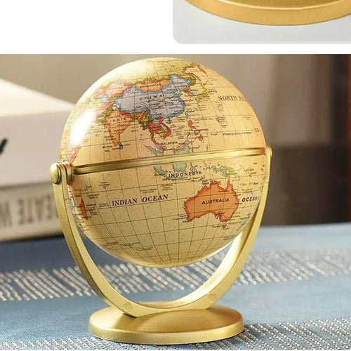 globe terrestre rétro rotatif pour apprendre la géographie - vue 8 sur 8