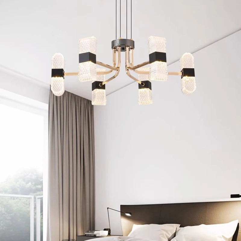 lustre décoratif éclairage intérieur lampes suspendues fantaisie - vue 3 sur 9