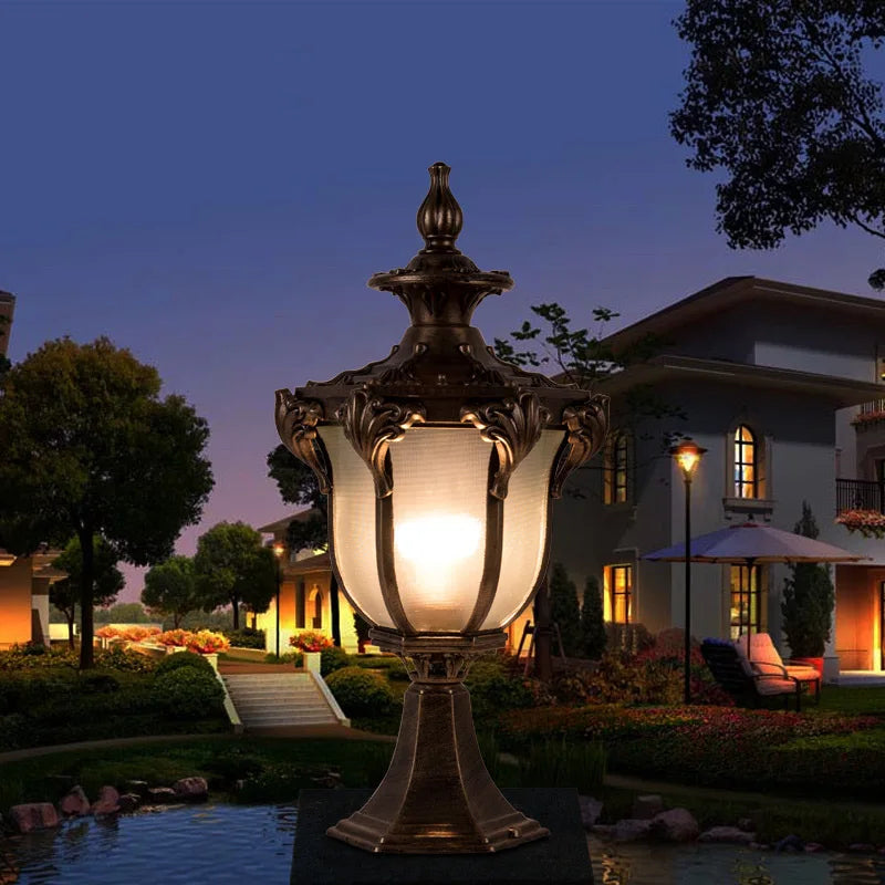 lampe de pilier extérieure étanche pour jardin et cour - vue 9 sur 8