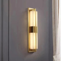 applique murale led en marbre naturel cuboïde pour divers espaces