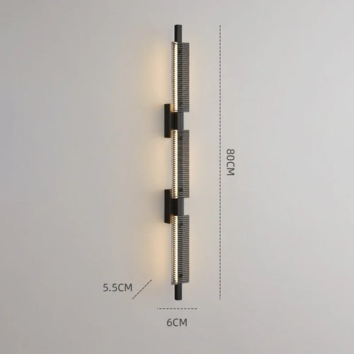 applique murale en verre et cuivre design minimaliste pour intérieur élégant