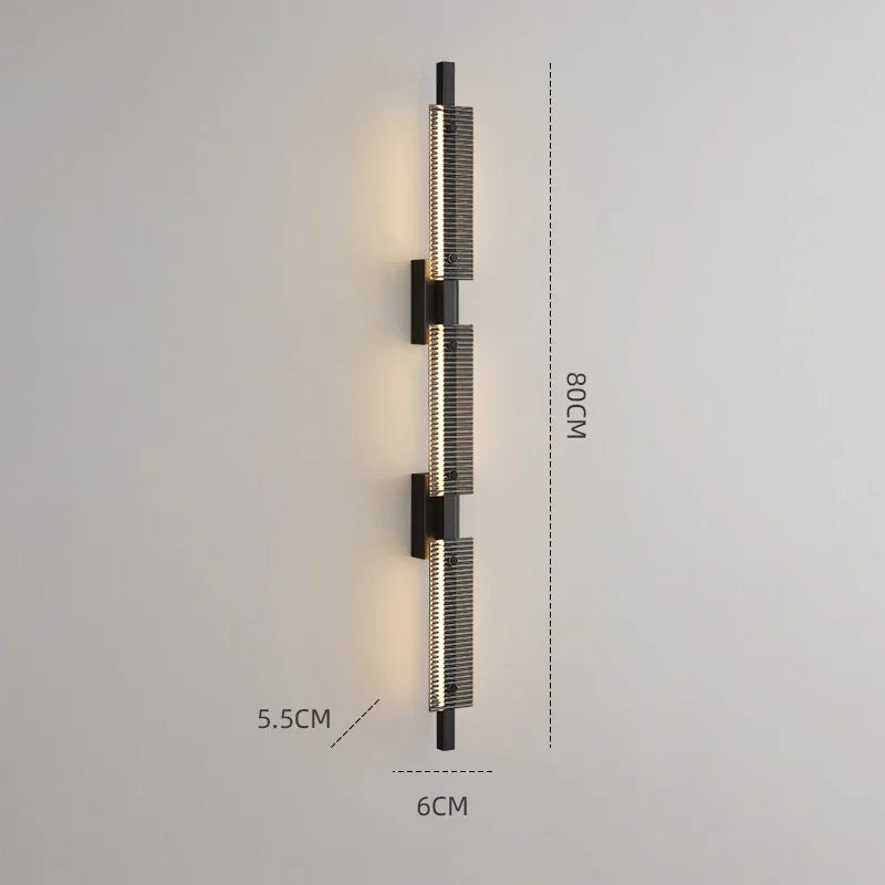 applique murale en verre et cuivre design minimaliste pour intérieur élégant - vue 10 sur 10