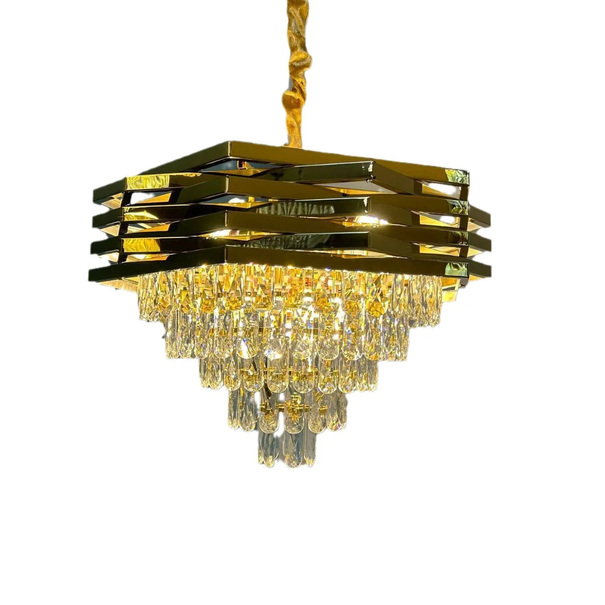 Modern Luxury Creative Living Room LED Pendant Light Nordic Restaurant Crystal Light Bar Counter Decorative Light Fixture - vue 5 sur 8