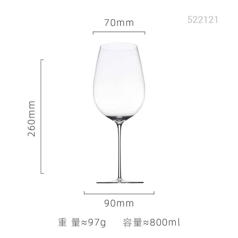 Verre vin rouge cristal extra fin style bourgogne