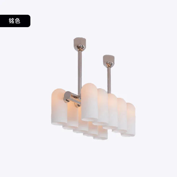 lustre led en verre style art déco éclairage moderne suspendu - vue 11 sur 13