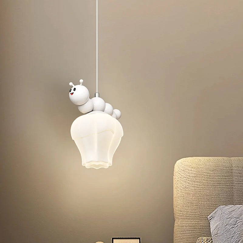 lustre enfant moderne dessin animé chenille planète créatif - vue 5 sur 12