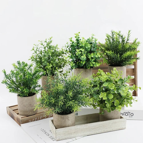 plantes artificielles pour décoration de bureau et table - vue 10 sur 21