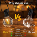 guirlande lumineuse extérieure led ampoules globe décoratives pour jardin terrasse