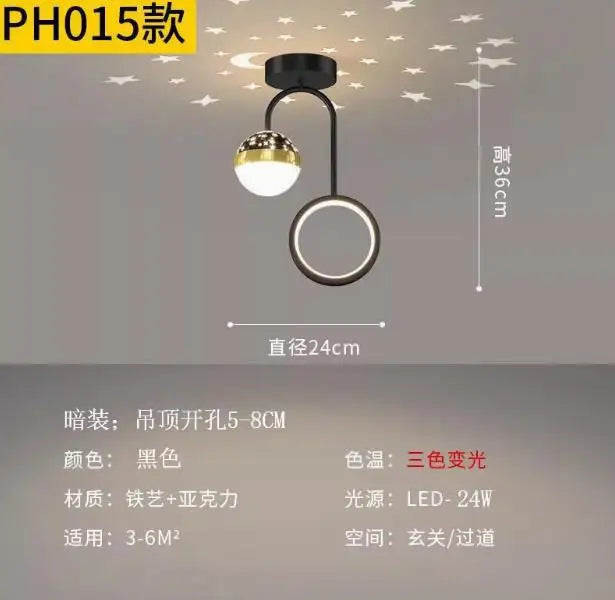 suspension boule led étoilée pour décoration intérieure et extérieure - vue 7 sur 9
