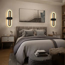 lampe ovale en acrylique led pour décoration de fond