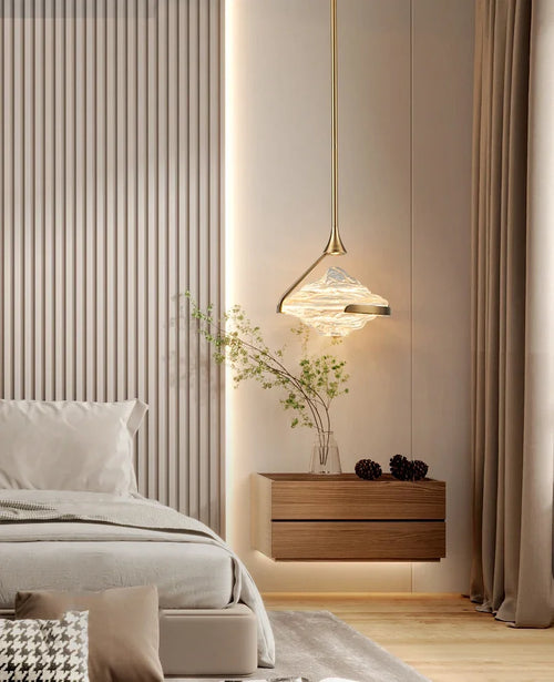 Moderne nordische Pendelleuchte aus Glas für den Innenbereich - vue 3 sur 8