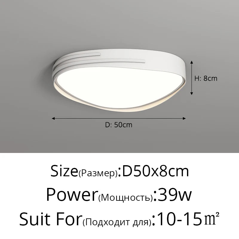 plafonniers led modernes pour éclairage intérieur élégant - vue 13 sur 14