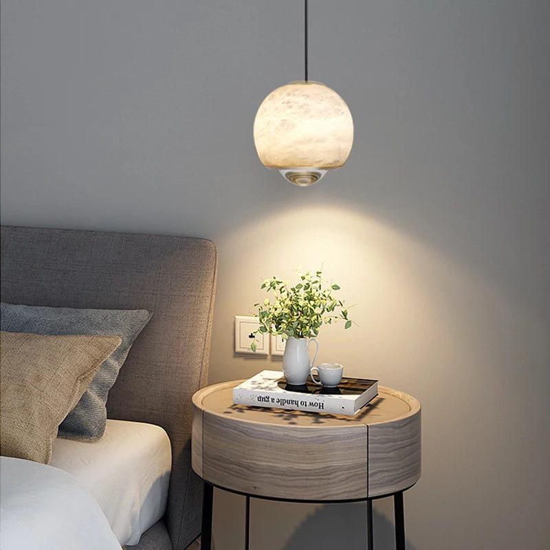 Suspension en marbre design moderne décoratif de luxe - vue 3 sur 7
