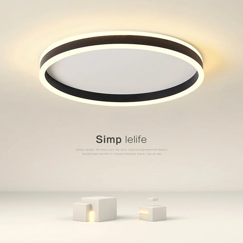 Moderne minimalistische LED-Deckenleuchte für das Arbeitszimmer, kreativ und atmosphärisch