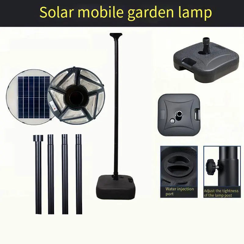 Runde Solarleuchte für Garten und Außenbeleuchtung - vue 14 sur 17