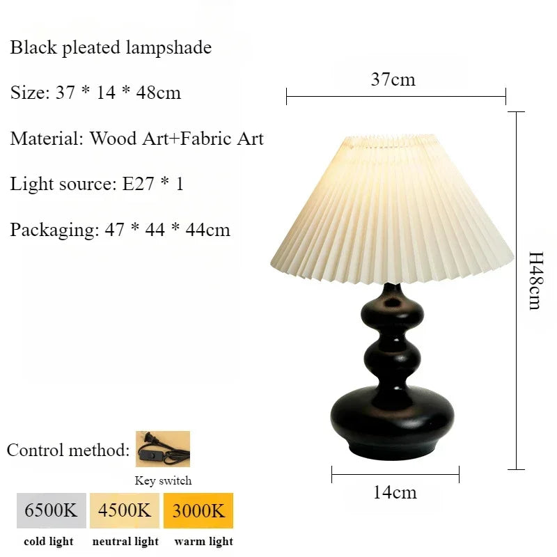 lampes de table modernes en bois et tissu pour décoration intérieure - vue 16 sur 15