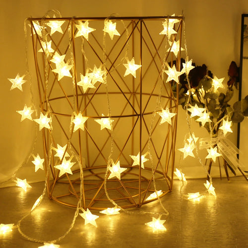 Lichterkette Stern für Außenbereich und Feste - vue 2 sur 12