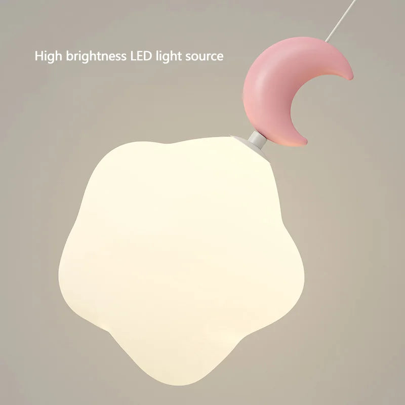 suspension modernes nuage lune étoile pour enfant - vue 7 sur 12