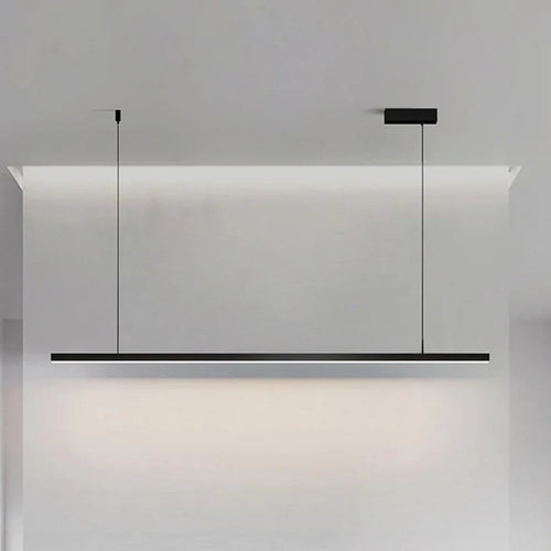 Lustre nordique moderne minimaliste design bureau long bar salle à manger LED