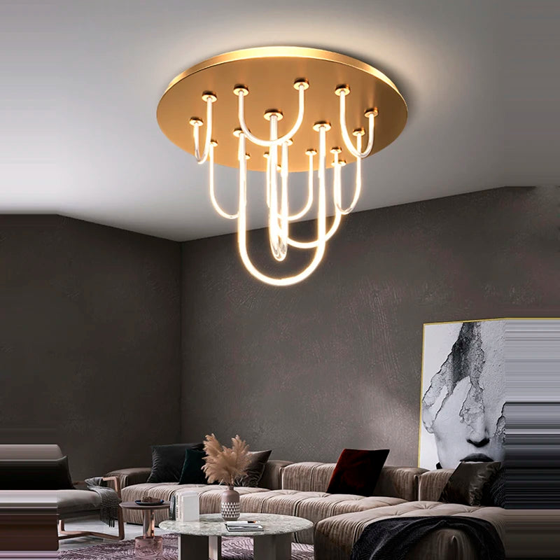 lustre à led moderne intensité variable tendance 2022 suspension - vue 4 sur 11