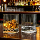 Verres à cocktail en verre texturé style élégant