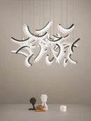 lustre de luxe postmoderne acrylique plume design nordique