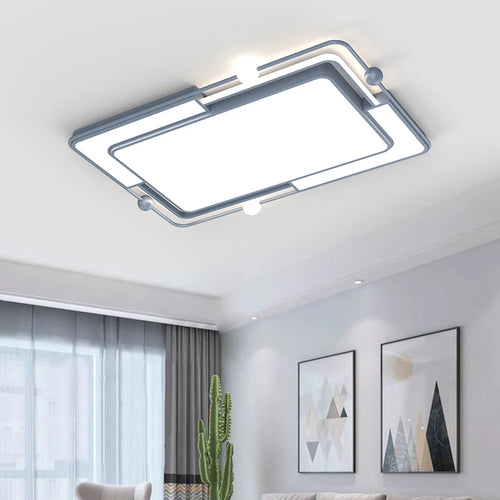 Moderne quadratische LED-Deckenleuchte zum Einbau, kreativ und schlicht