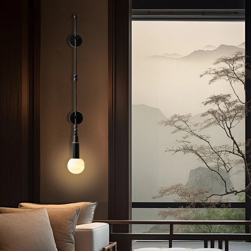 applique murale en cuivre au style chinois élégant pour décoration moderne - vue 5 sur 8