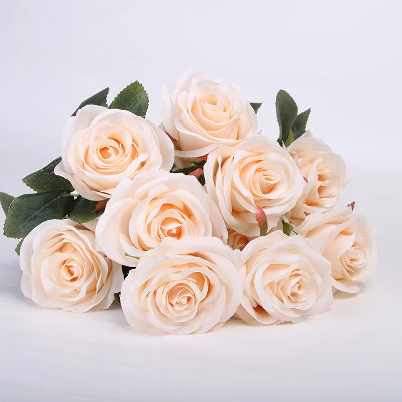 bouquet de roses artificielles pour mariage et décoration intérieure - vue 21 sur 27