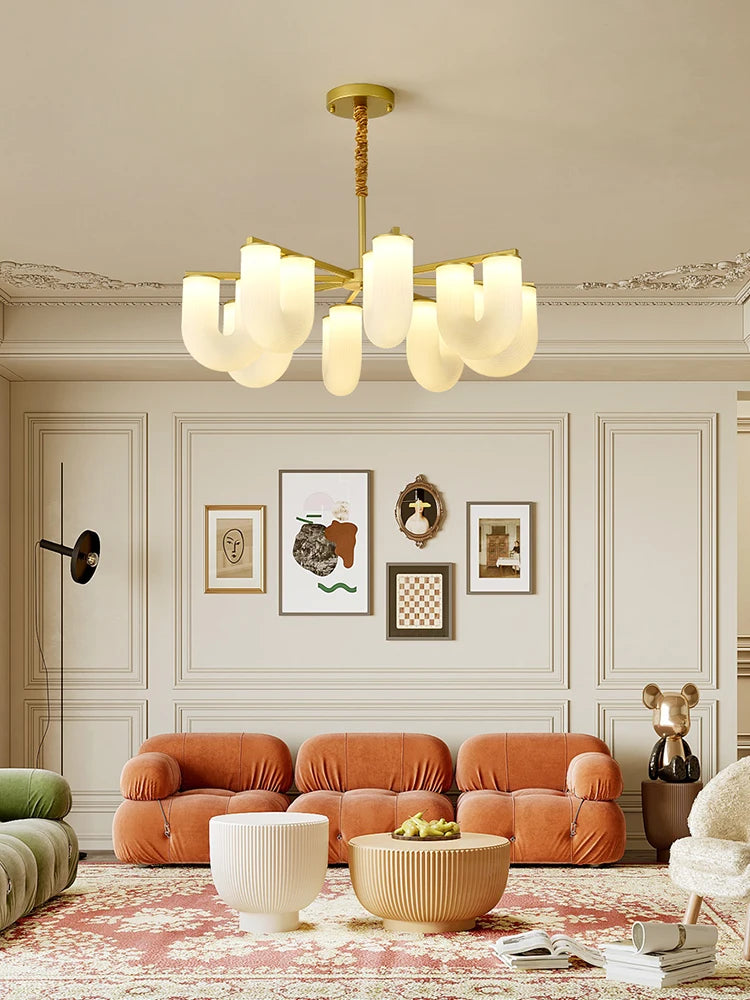 suspension led design nordique en fer pour intérieur moderne - vue 3 sur 10
