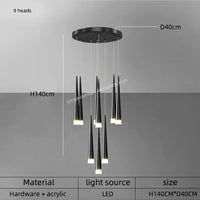 lustre suspendu moderne à LED pour intérieur contemporain