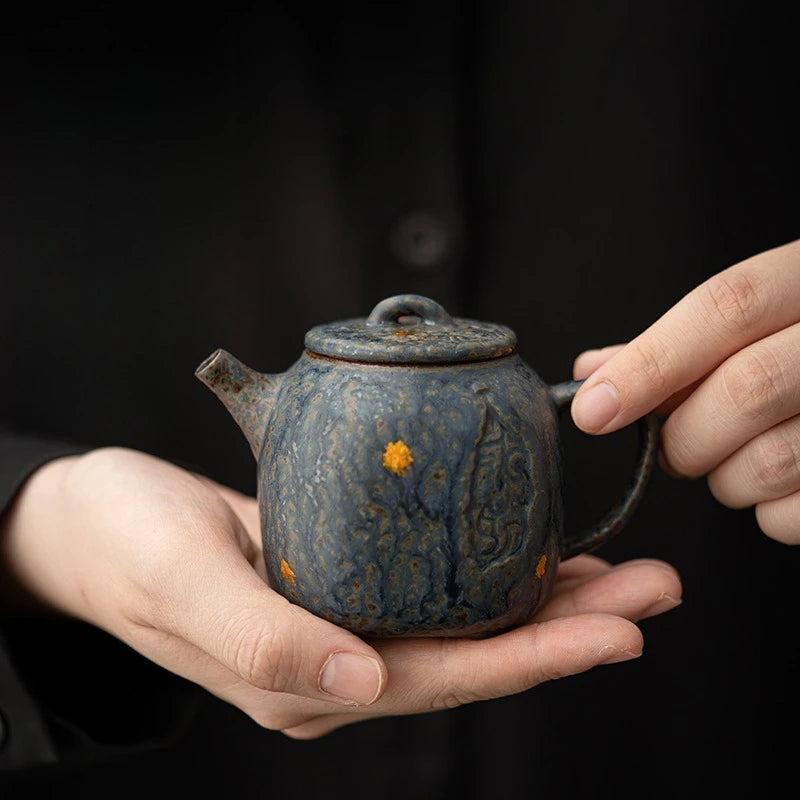 theiere meditation argile style retro kung fu artisanale - vue 2 sur 6