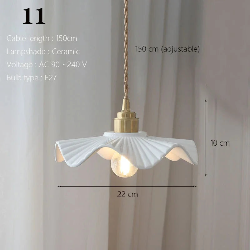 Japanische Pendelleuchte aus Keramik nordisches Design - vue 20 sur 21