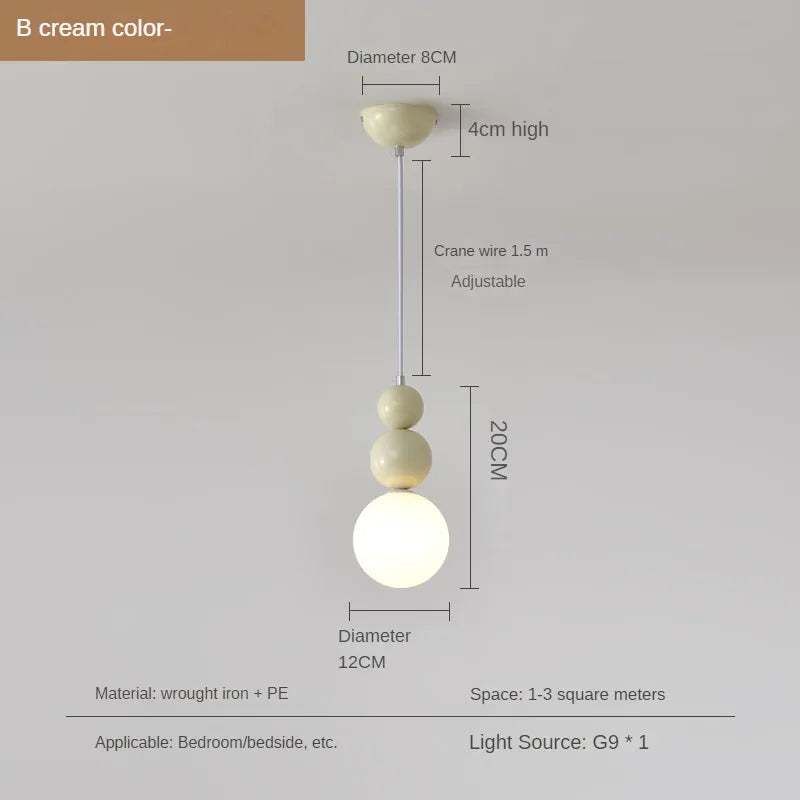 lustre nordique moderne en forme de gourde créative pour intérieur - vue 12 sur 12