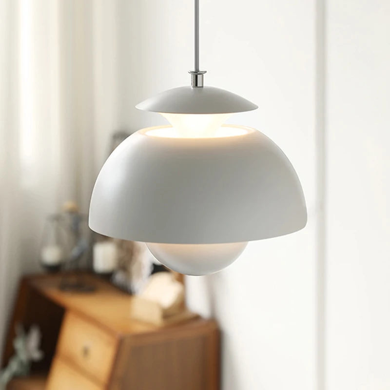 lampe suspendue led moderne en métal réglable - vue 4 sur 10
