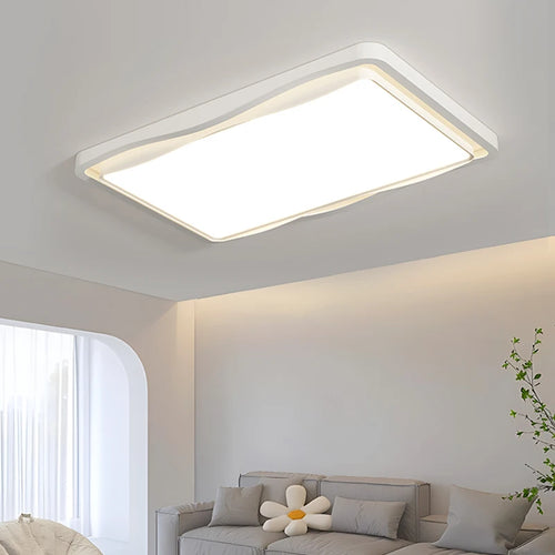 Moderne Deckenleuchte Creme Stil Wohnzimmer Augenschutz Vollspektrum - vue 2 sur 8